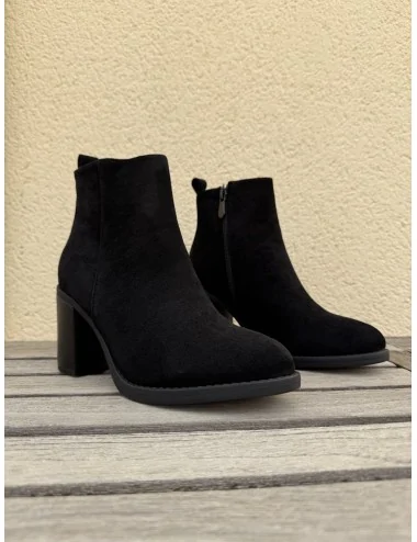 Botines con tacón de...