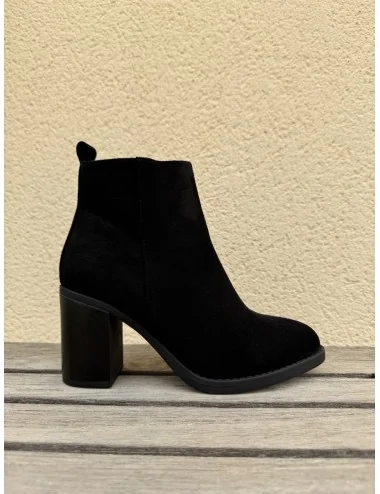 Botines con tacón de...