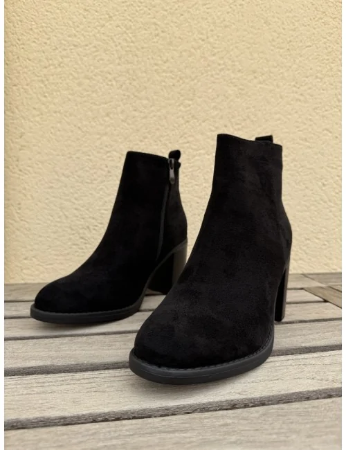 Botines con tacón de...