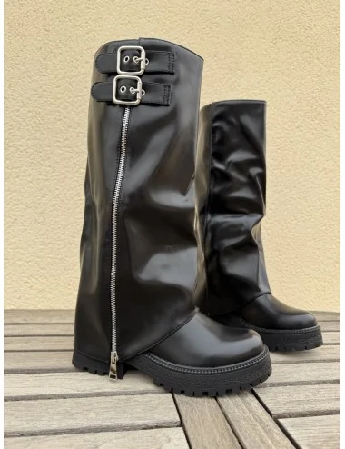 Botas Bikers con Cremallera...