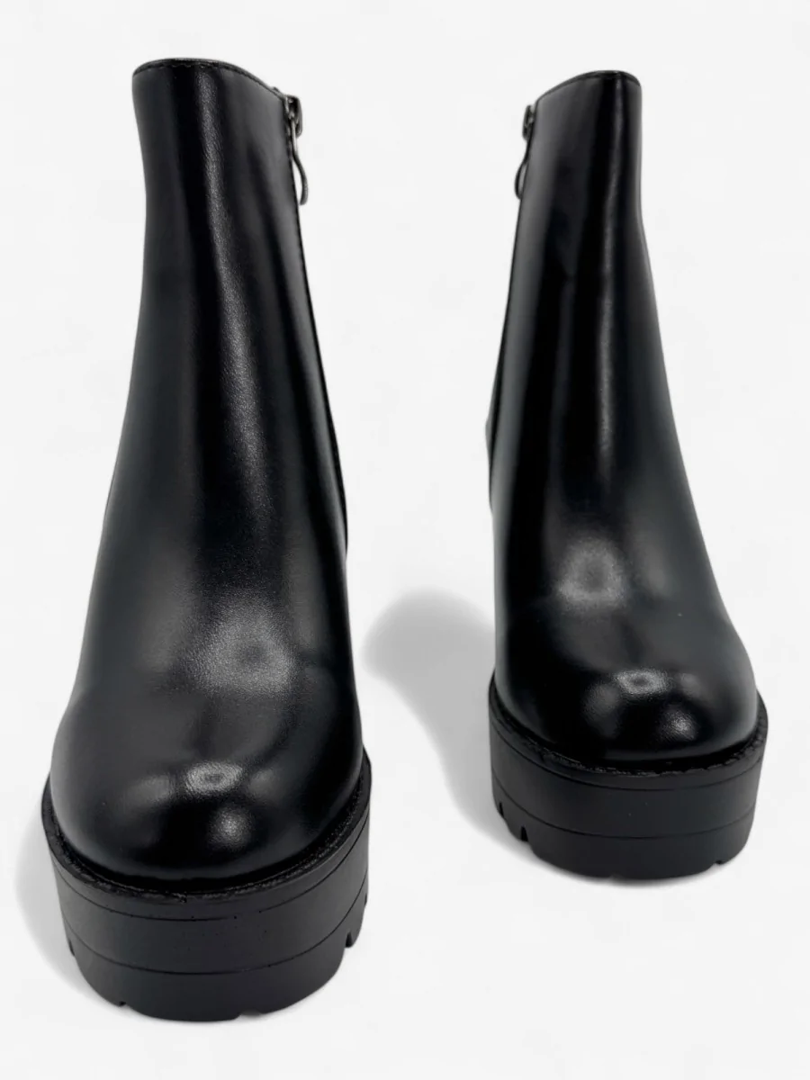 Botines con tacón y cremallera Sorana Noir