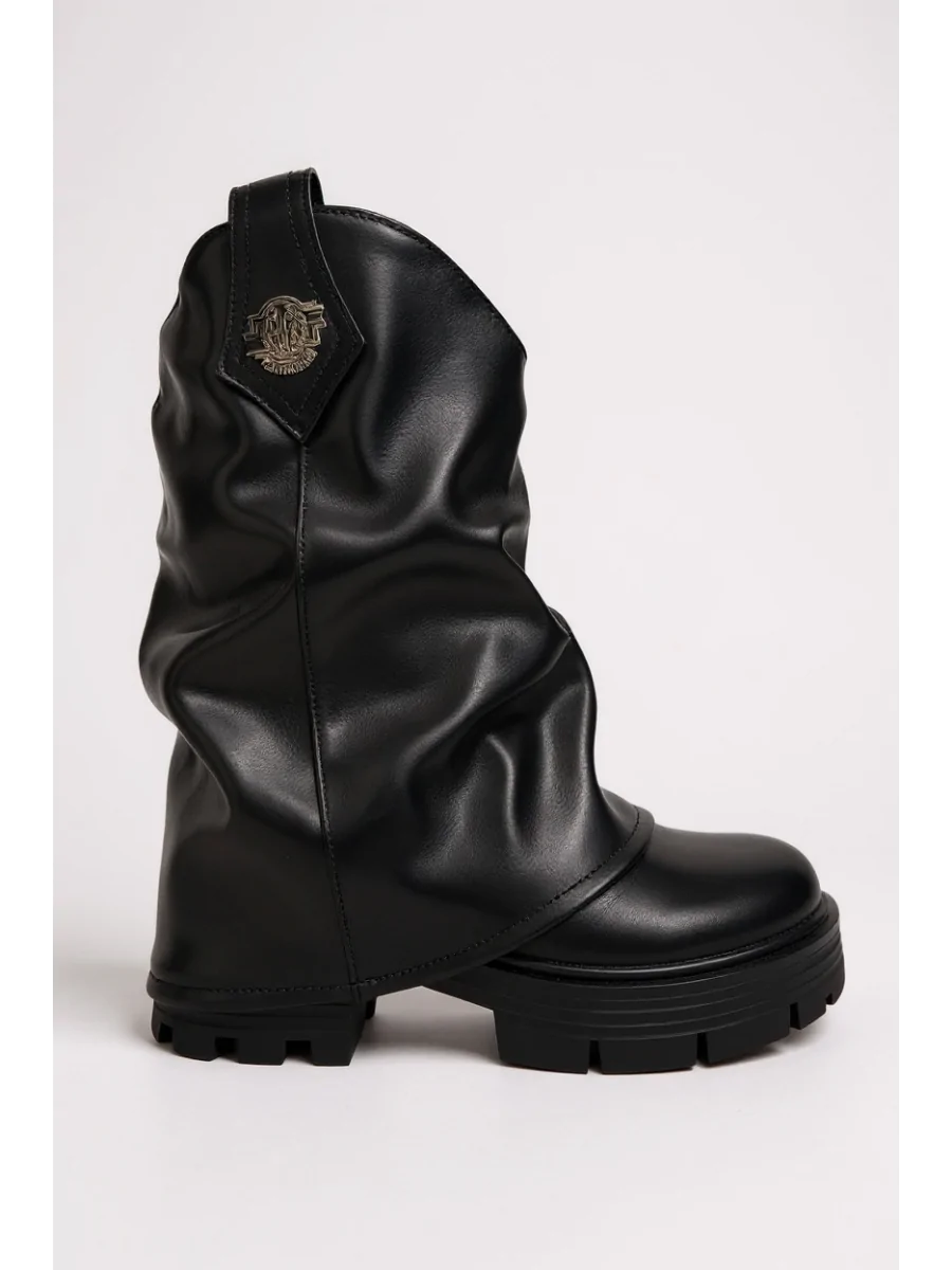 Botas Bikers con suela gruesa Alonte Noir