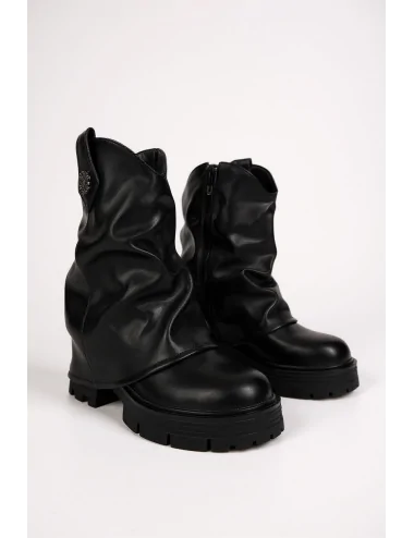 Botas Bikers con suela gruesa Alonte Noir
