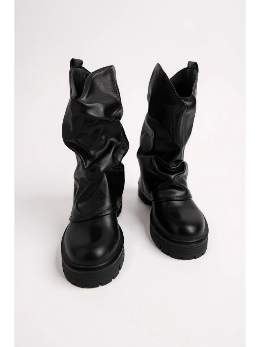 Botas Bikers con suela gruesa Alonte Noir