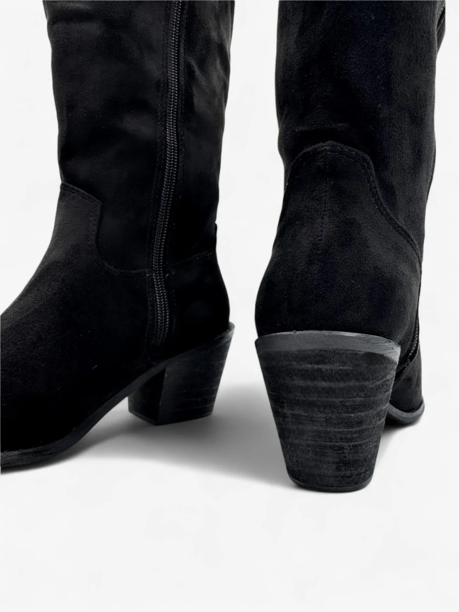 Botas Cowboy con tacón Mincio Noir