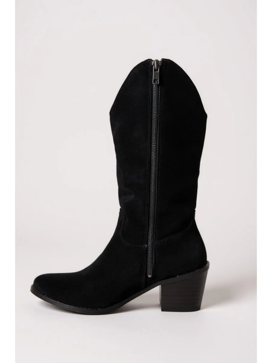 Botas Cowboy con tacón Mincio Noir