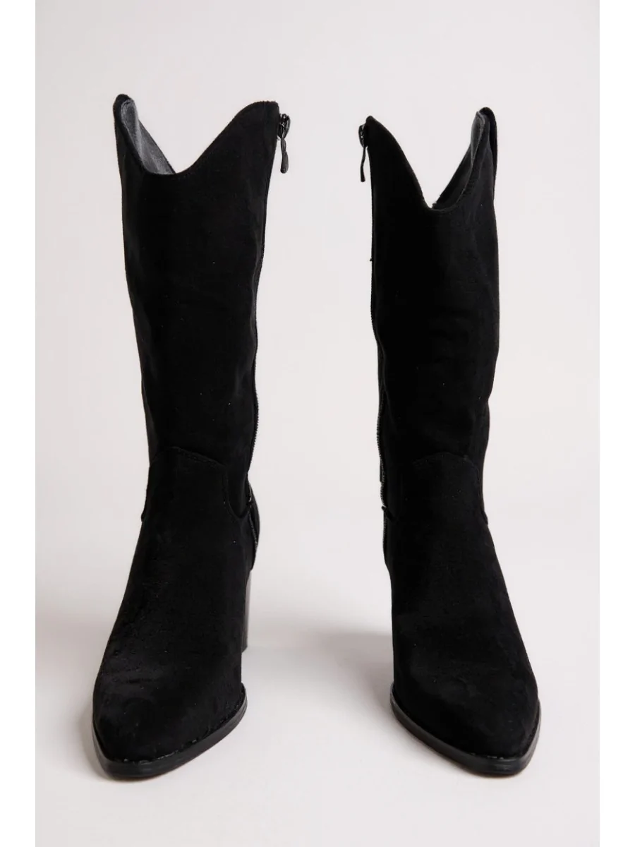 Botas Cowboy con tacón Mincio Noir