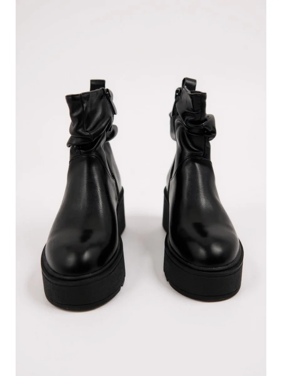 Botas con Plataforma Leno Noir