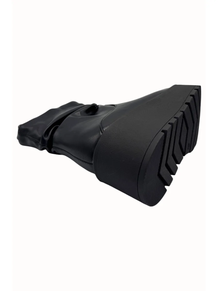 Botas con Plataforma Leno Noir