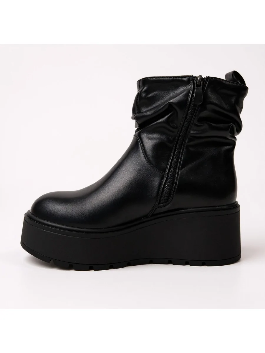 Botas con Plataforma Leno Noir