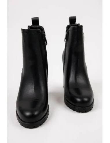 Botines de Tacon con Hebilla Prevalle Noir
