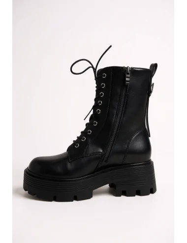 Botas Bikers con suela gruesa Darzo Noir