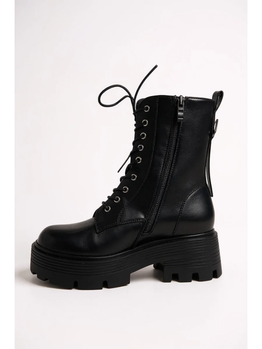 Botas Bikers con suela gruesa Darzo Noir