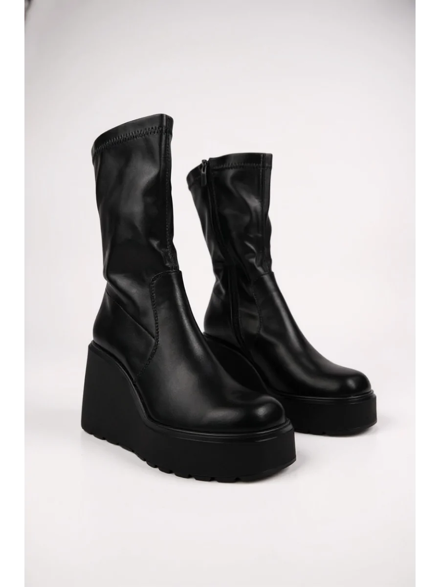Botas con Plataforma Asuni Noir