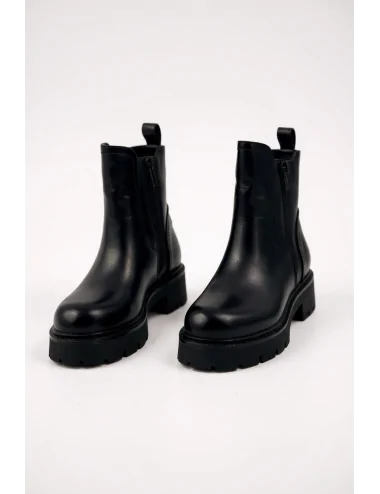 Botas con Plataforma y Cremallera Enza Noir