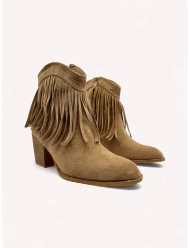 Botines con Flecos Lova Khaki