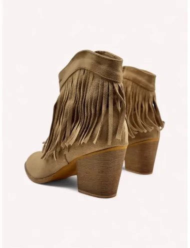 Botines con Flecos Lova Khaki
