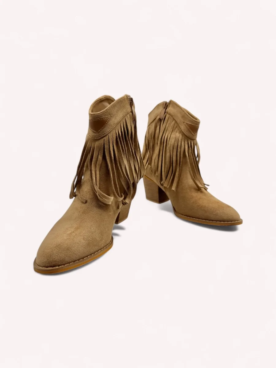 Botines con Flecos Lova Khaki