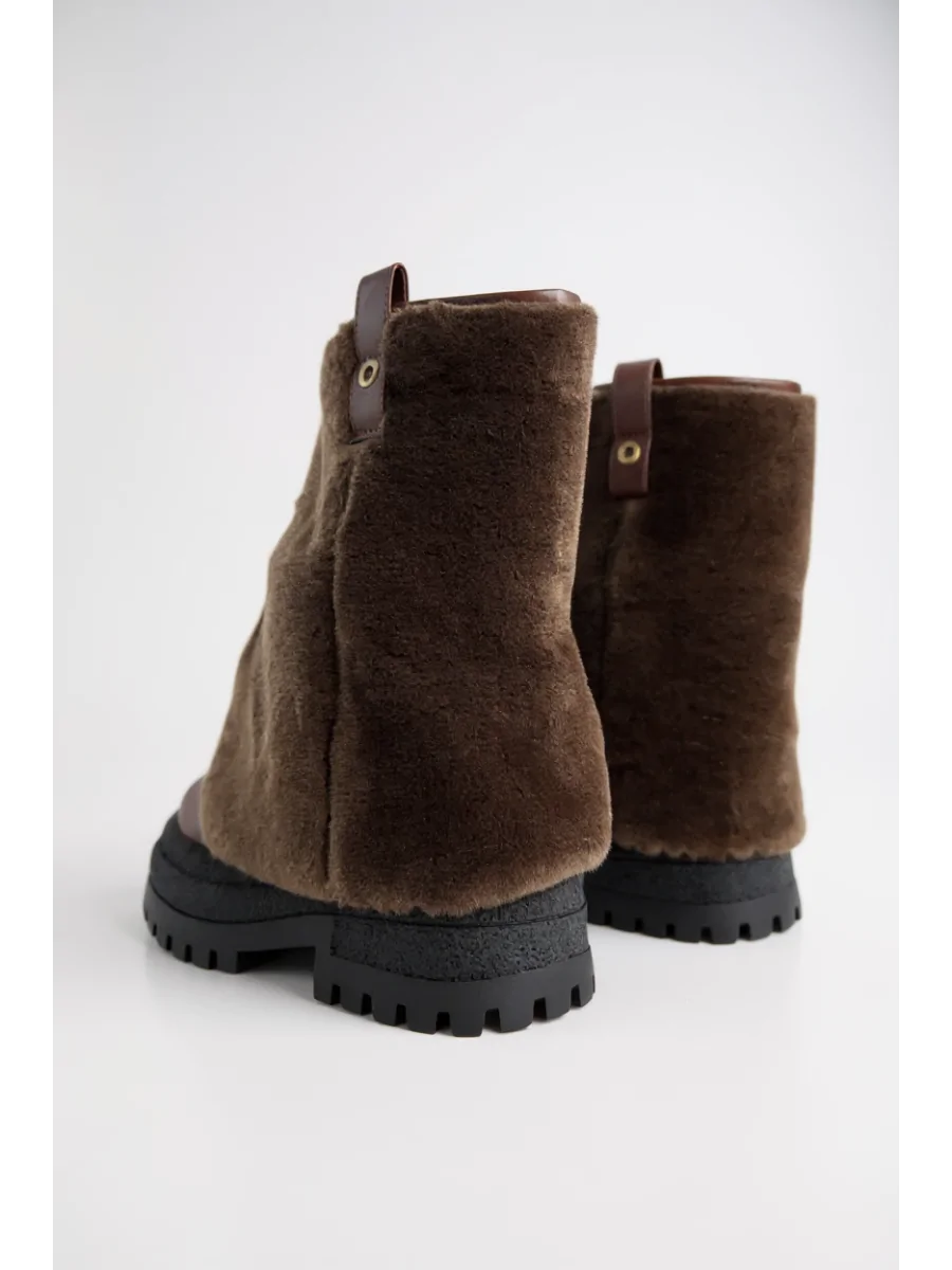 Botas de invierno con Pelo Sintetico Jesolo Brown
