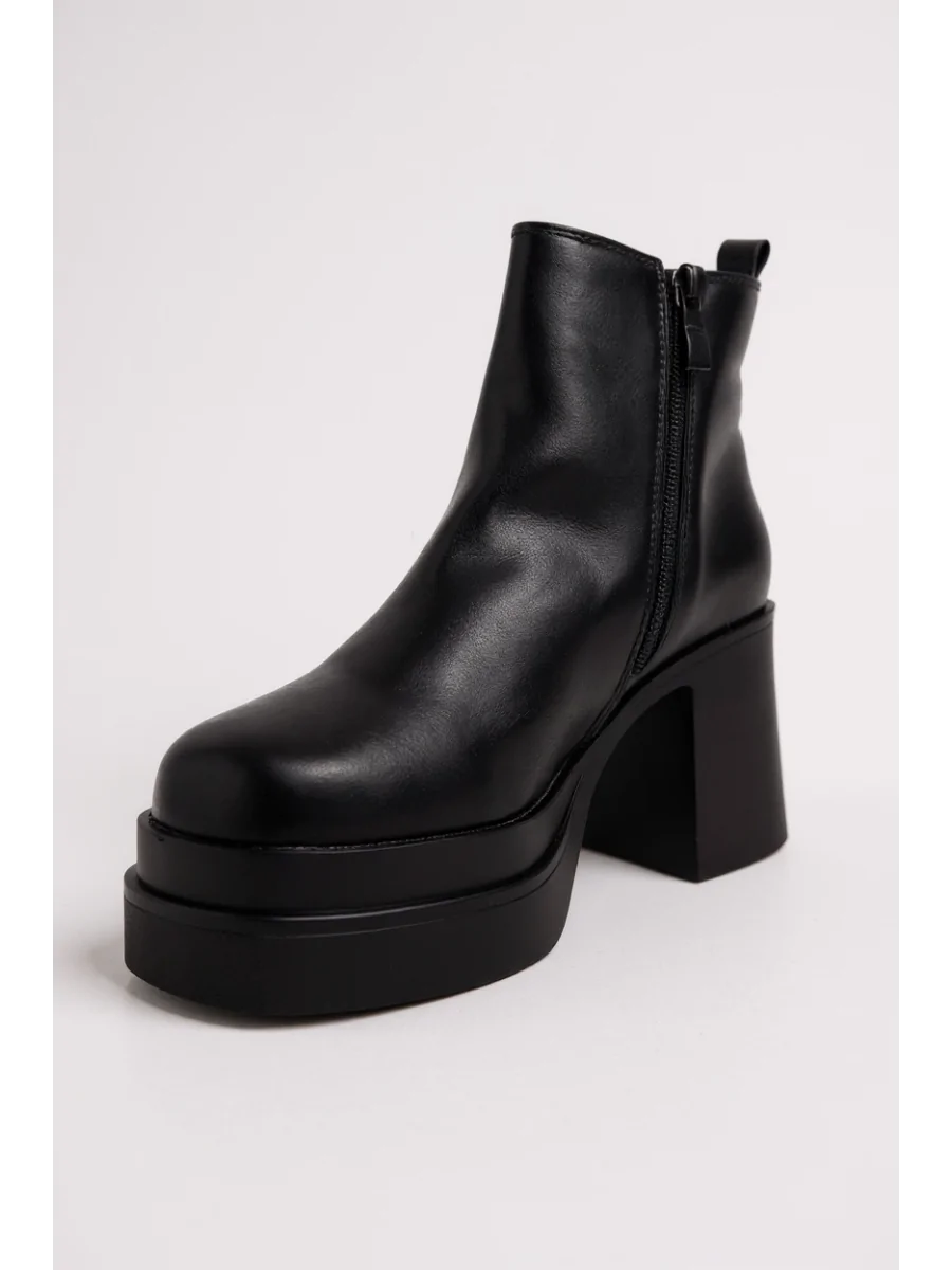 Botines con tacon y plataforma citadella Noir