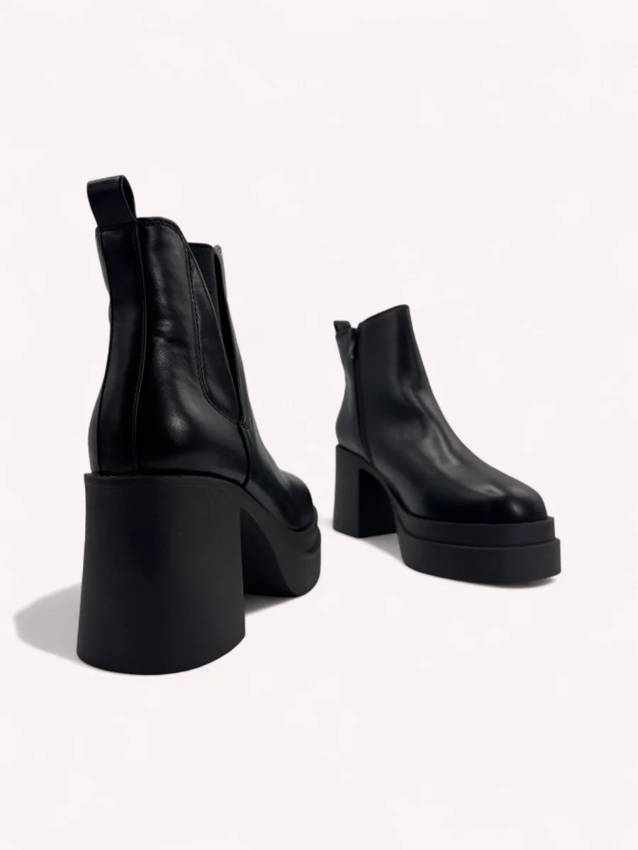 Botines con tacon y plataforma citadella Noir
