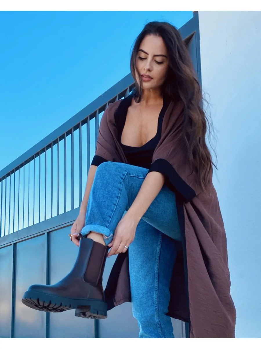 Botas con Plataforma Varone Brown
