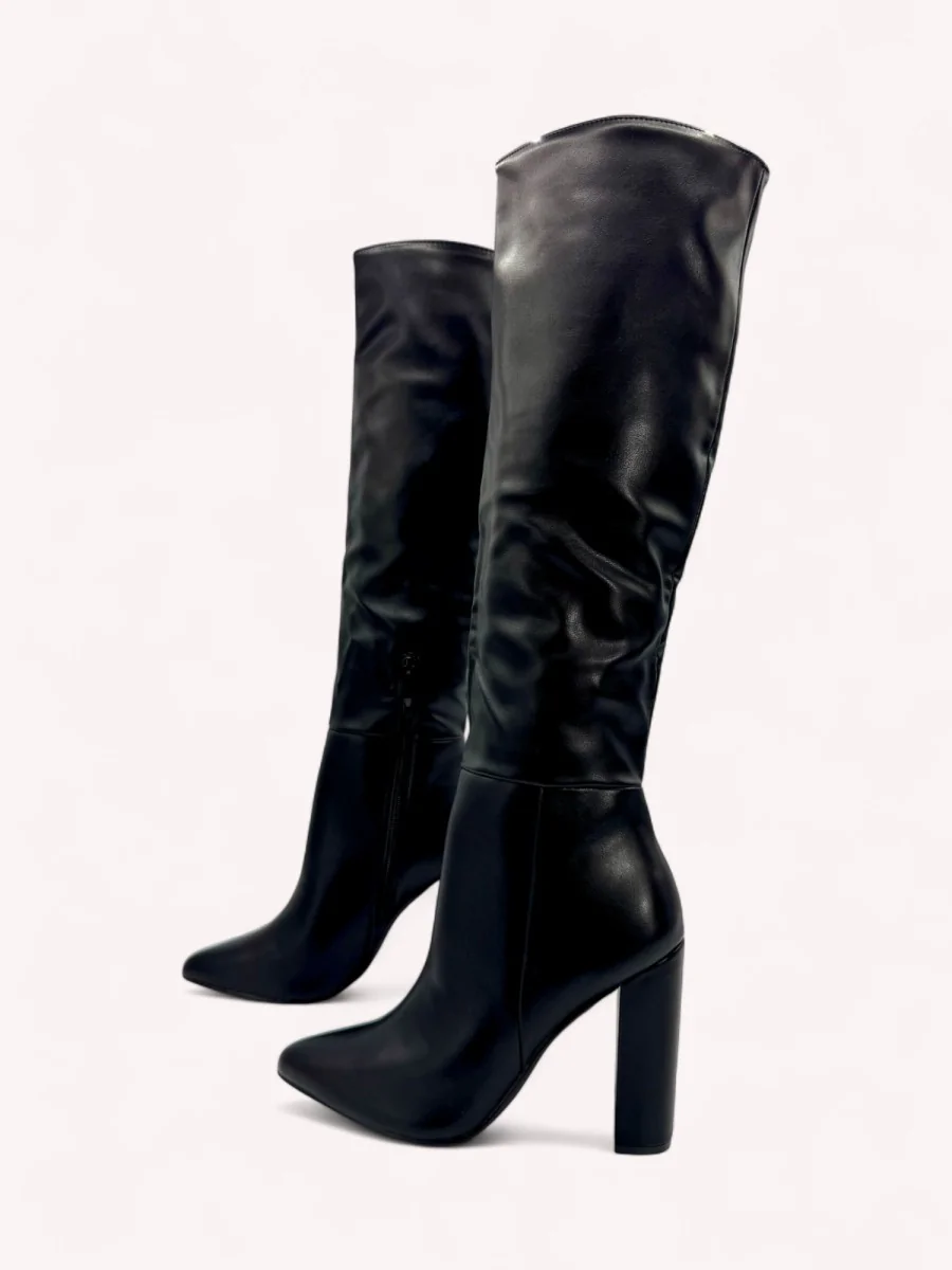 Bota con tacon y punta fina Carpi Noir