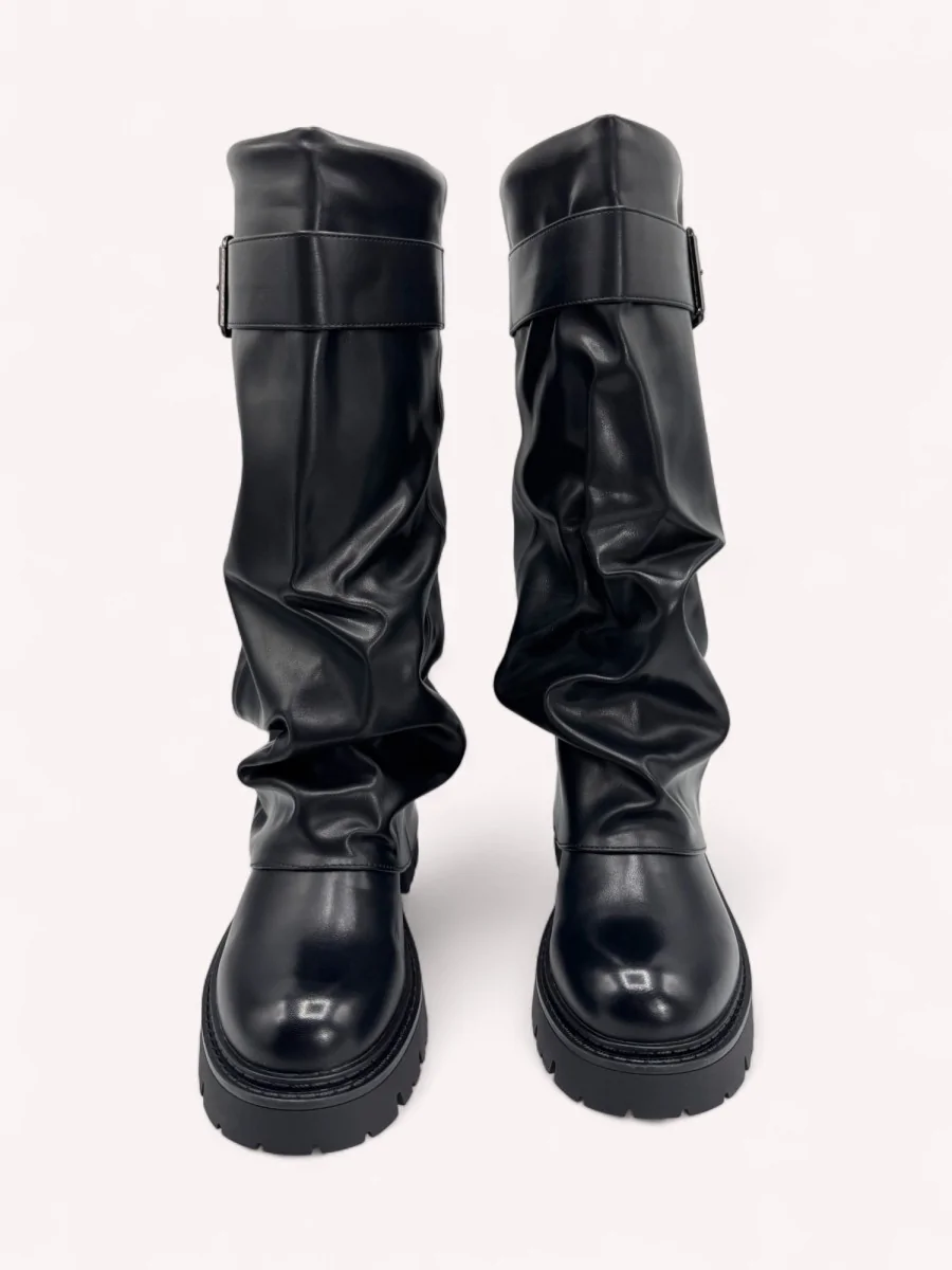 Botas Bikers con hebillas Marea Noir