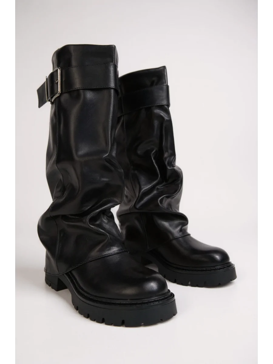 Botas Bikers con hebillas Marea Noir
