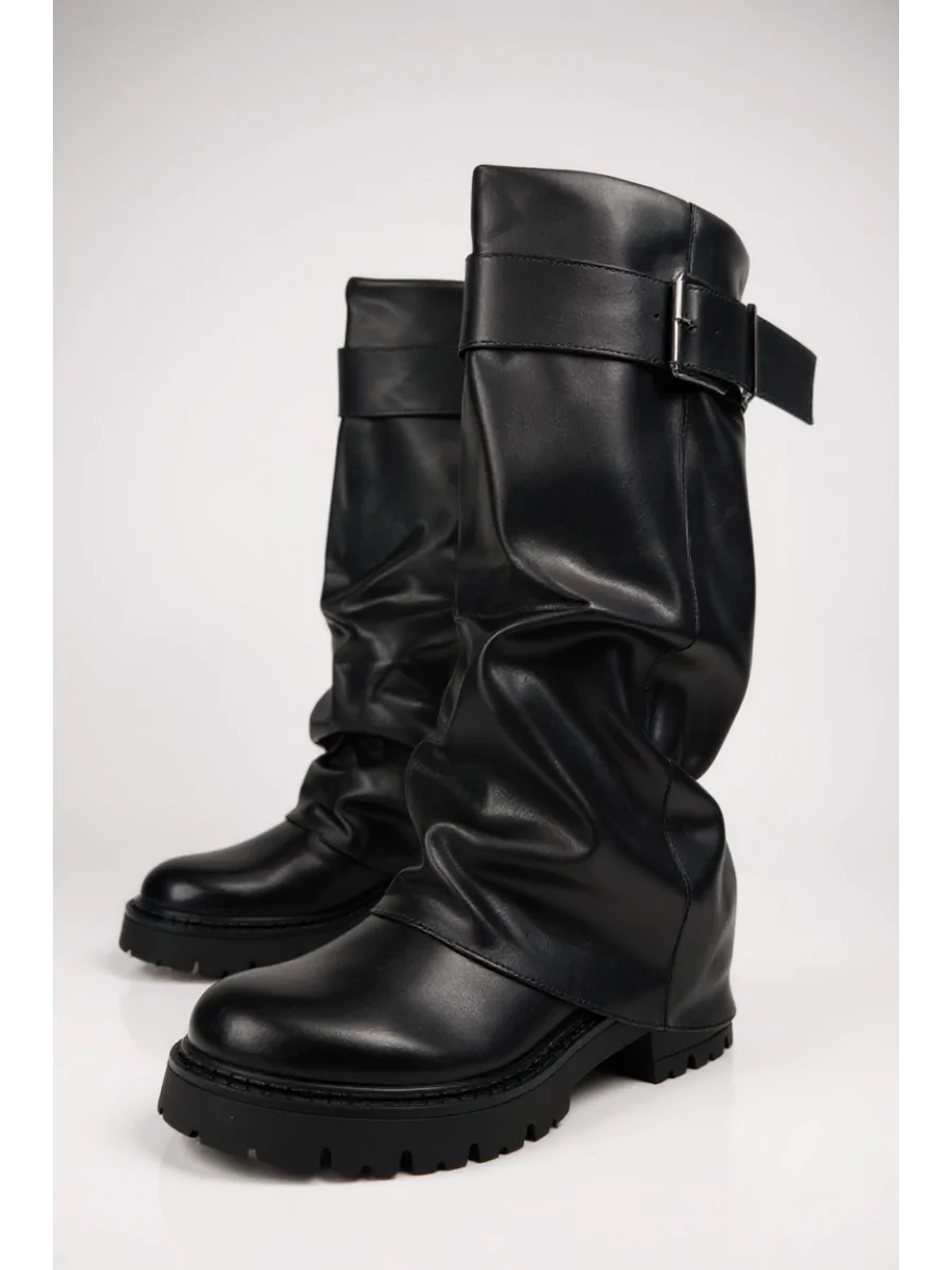 Botas Bikers con hebillas Marea Noir