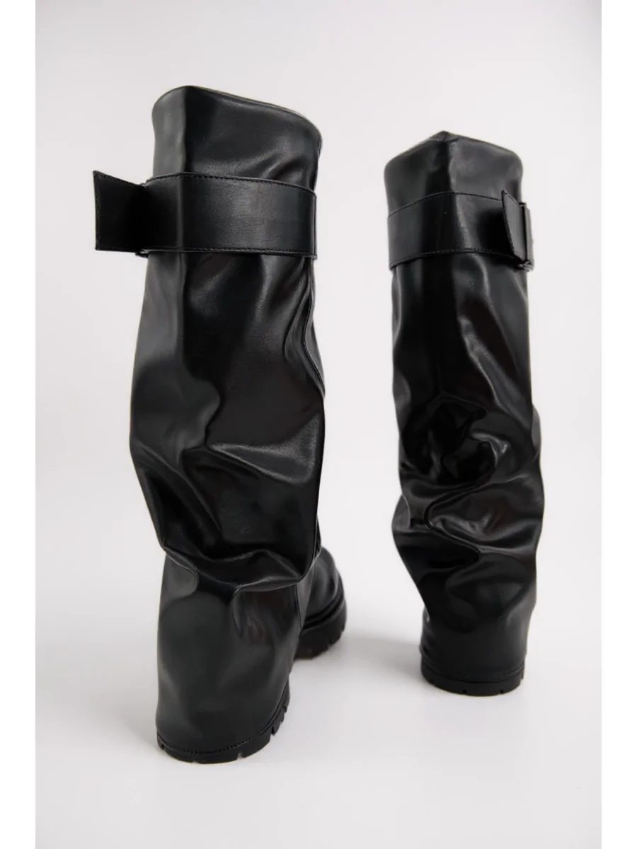 Botas Bikers con hebillas Marea Noir