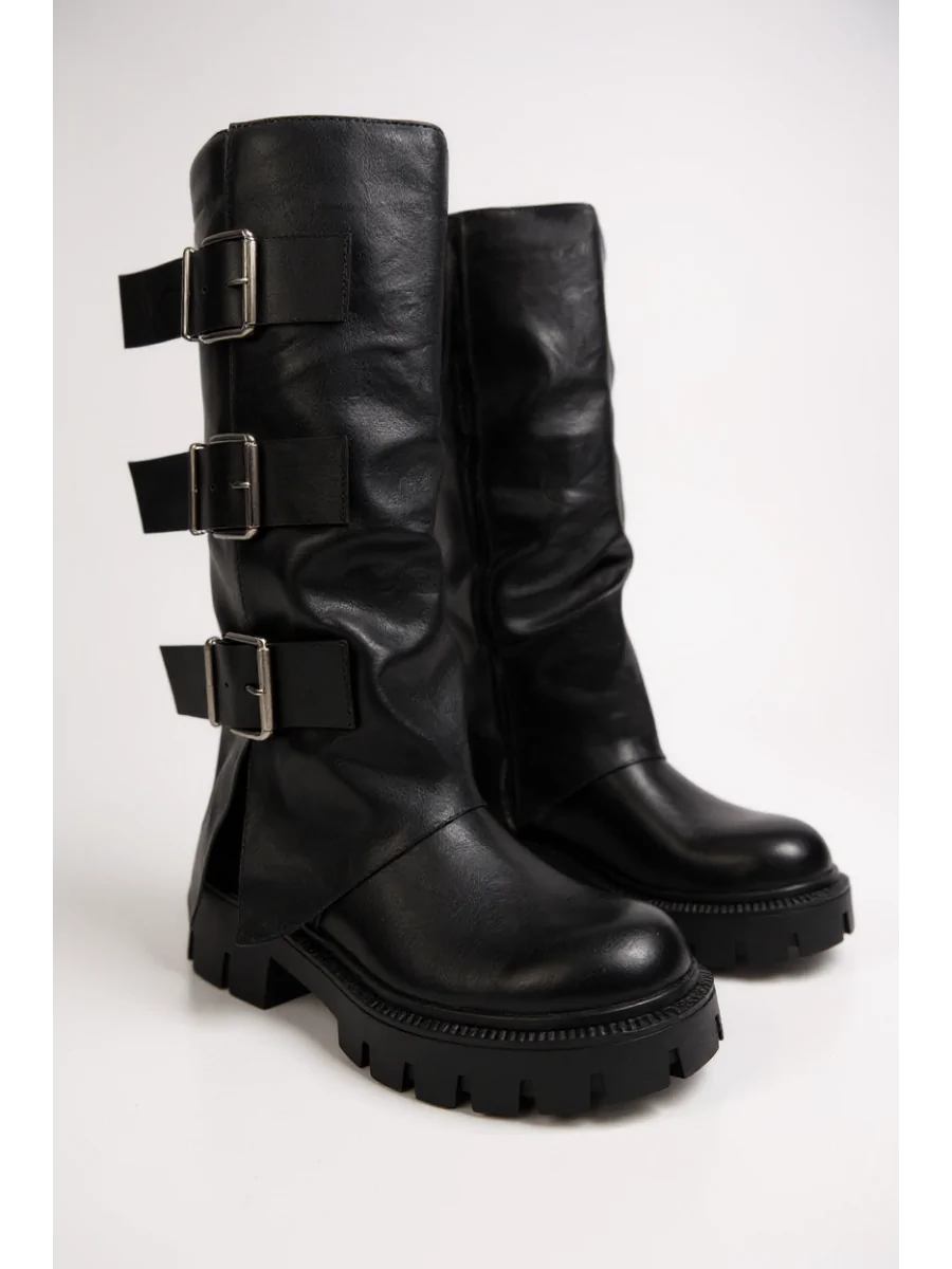 Botas Altas con plataforma Bione Noir