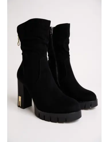 Botines con tacon y...