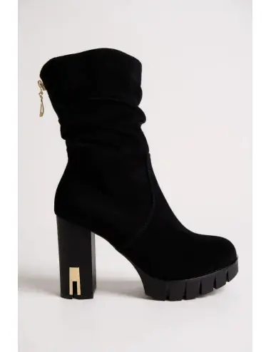 Botines con tacon y...