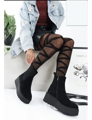 Botas con Plataforma y cremallera Corse Noir