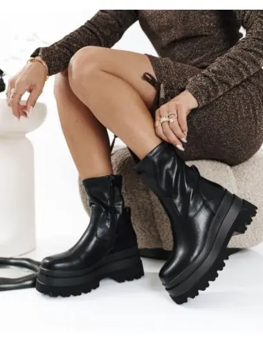 Botas con Plataformas XL Fiesco Noir
