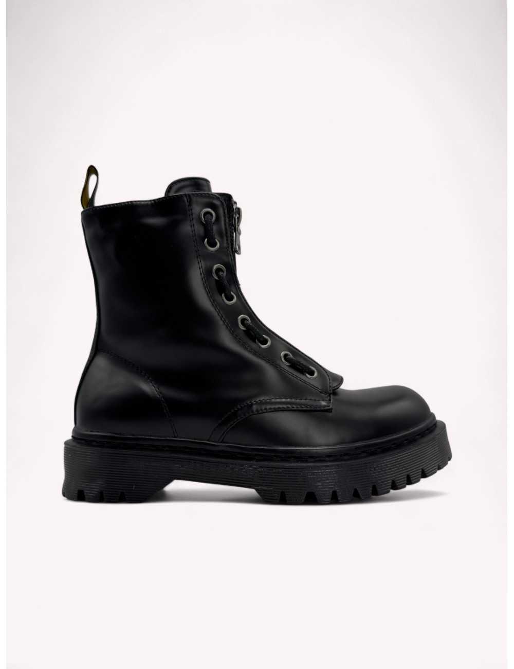 Botas Militares con cremallera Amaroni Noir