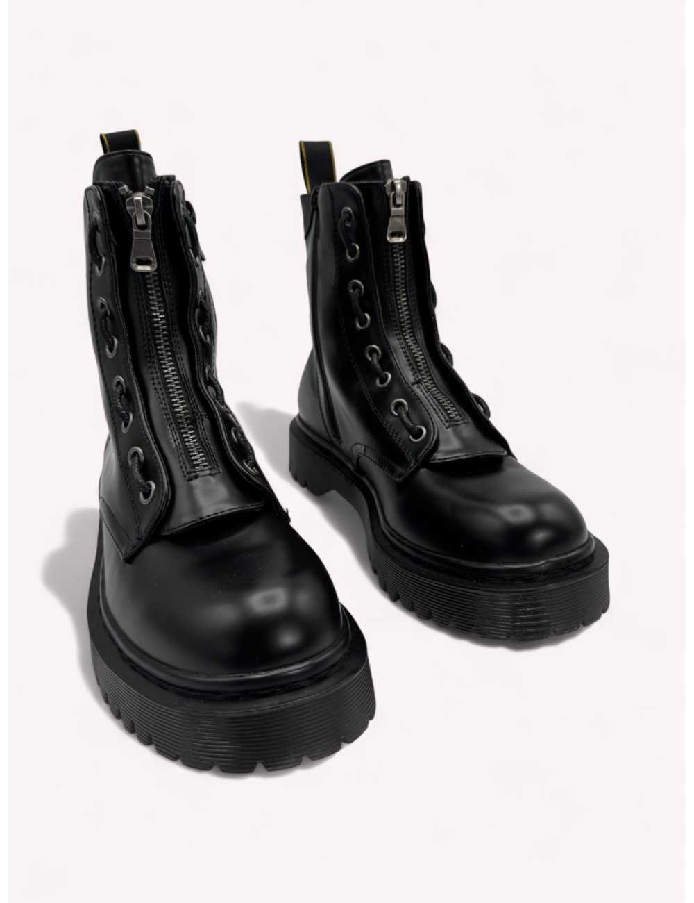 Botas Militares con cremallera Amaroni Noir