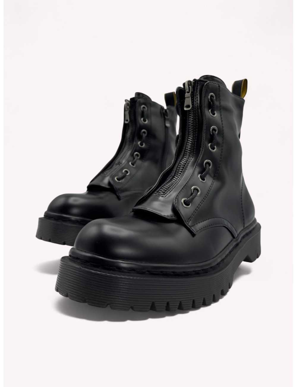 Botas Militares con cremallera Amaroni Noir