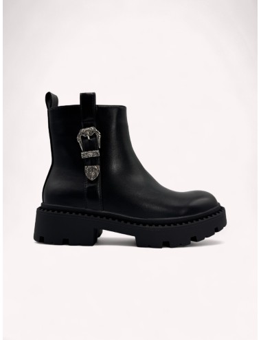 Botas moteras con hebilla y cremallera Molise