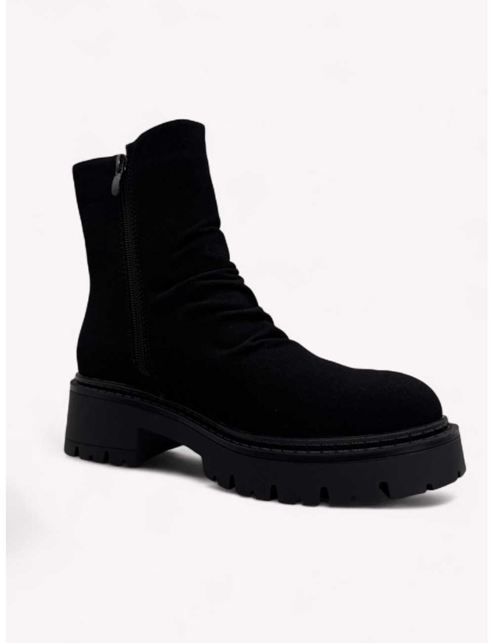 Botas con flecos Lecce Noir