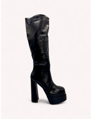 Botas con tacon y Plataforma Monzone Noir