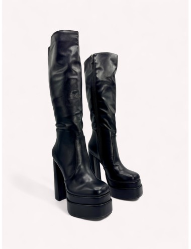 Botas con tacon y Plataforma Monzone Noir