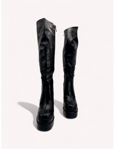 Botas con tacon y Plataforma Monzone Noir