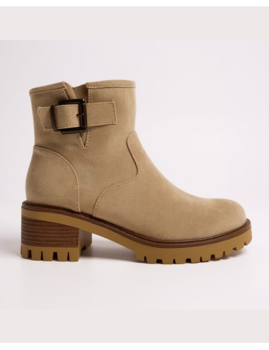 Botas de Ante con hebilla y cremallera Gubbio Khaki