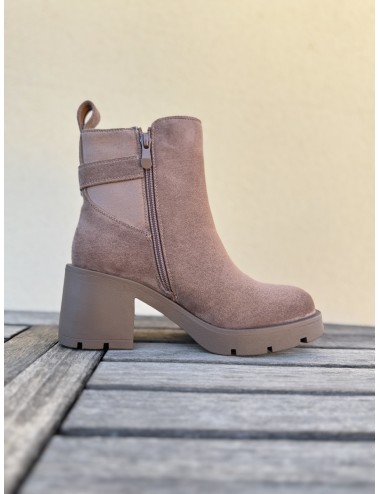 Botin de Ante con tacon grueso Rimini Khaki
