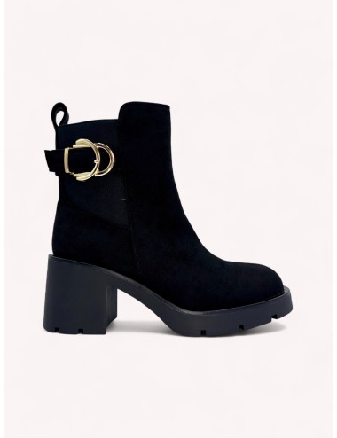 Botin de Ante con tacon grueso Rimini Noir