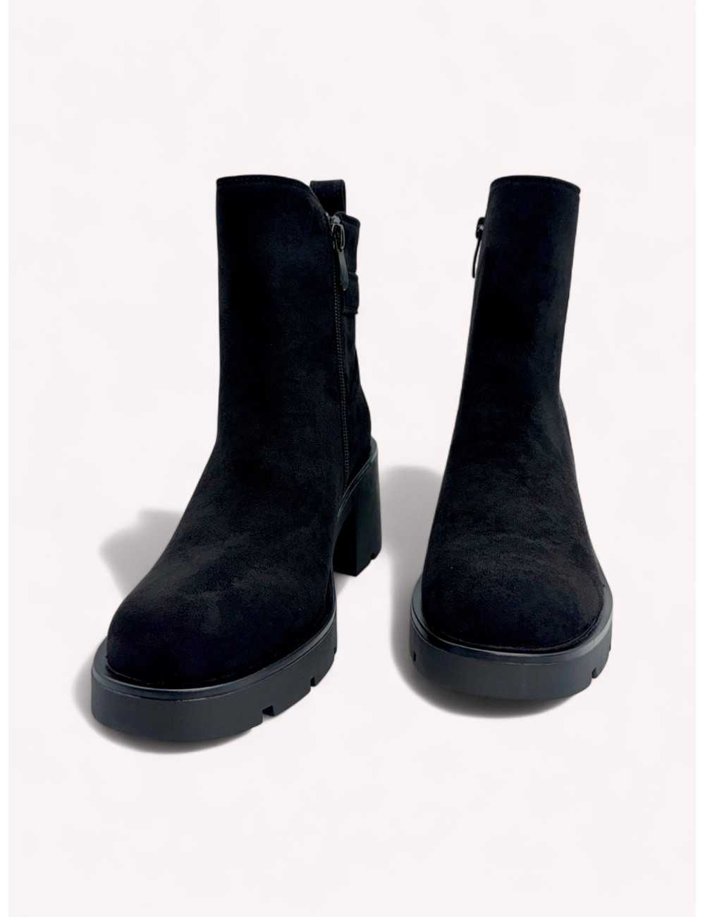 Botin de Ante con tacon grueso Rimini Noir