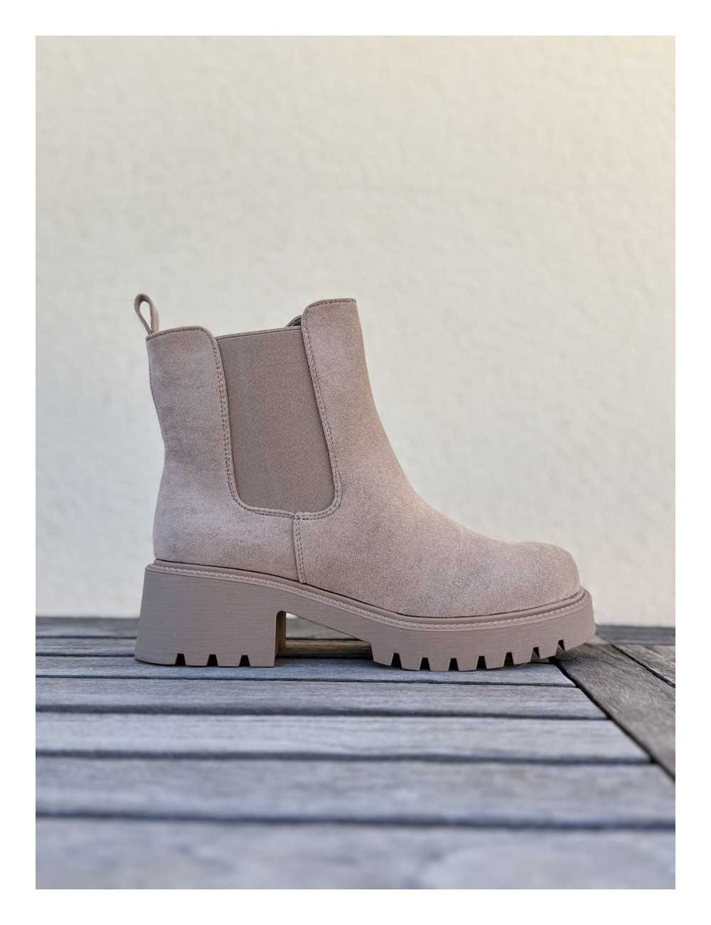 Botas con caña desmontable Renate Khaki