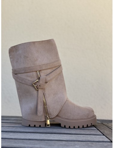 Botas con caña desmontable Renate Khaki